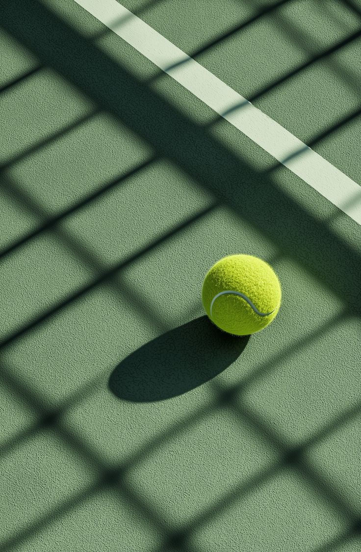 Padel court with players